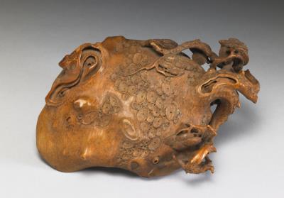 图片[2]-Carved bamboo root water container in the form of an old pine, 18th century, Qing dynasty-China Archive